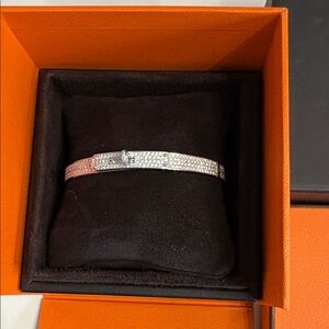 Brand new hermes Kelly diamond full pave bracelet in size ST